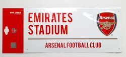 Tabliczka Arsenal Londyn - Emirates Stadium (produkt oficjalny)