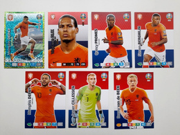 Karty piłkarze Reprezentacja Holandii Euro 2020, 7 sztuk (Panini)