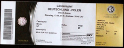 Bilet Niemcy - Polska mecz towarzyski (13.05.2014)