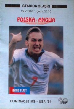 Program Polska - Anglia (29.05.1993) - Eliminacje Mistrzostw Świata 1994
