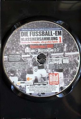Film DVD Klasyki Mistrzostw Europy. Ćwierćfinał Anglia - Niemcy 1:3 1972