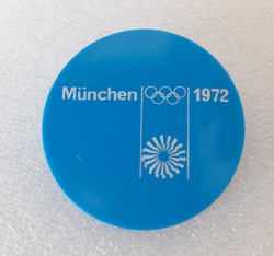 Odznaka Letnie Igrzyska Olimpijskie Monachium 1972 duża (plastik)