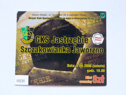 Bilet mecz GKS Jastrzębie - Szczakowianka Jaworzno, III liga (9.9.2006)