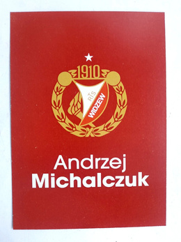 Zdjęcie Andrzej Michalczuk - Widzew Łódź (produkt oficjalny) z oryginalnym autografem 