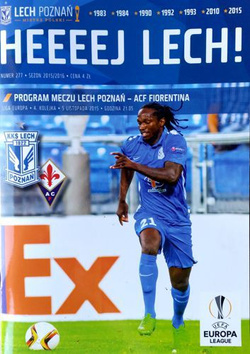 Program Lech Poznań - ACF Fiorentina Liga Europy (05.11.2015)