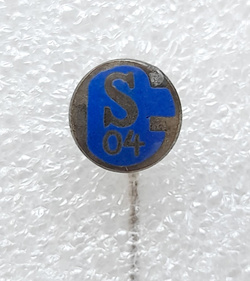 Odznaka Schalke 04 Gelsenkirchen herb, stara (emalia) 