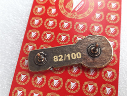 Odznaka RTS Widzew Łódź. Ekstraklasa 2025-2026 (limitowana, numerowana edycja)