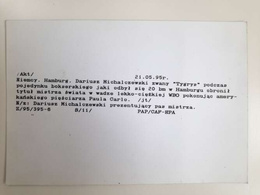 Zdjęcie prasowe Dariusz Tiger Michalczewski mistrz świata WBO 1995