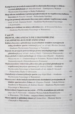 Kultura fizyczna a globalizacja