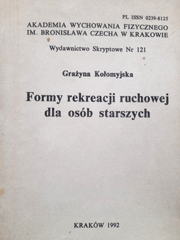 Formy rekreacji ruchowej dla osób starszych (AWF Kraków)
