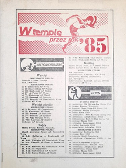 Informator W Tempie przez rok 1985