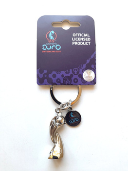 Brelok Euro 2025 Kobiet Szwajcaria trofeum 3D i logo (produkt oficjalny)