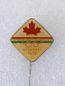 Odznaka Letnie Igrzyska Olimpijskie Montreal 1976 reprezentacja Węgier (sygnowana, epoksyd)
