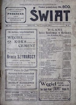 Tygodnik Świat nr 45/1922 (Zdjęcia z turnieju piłki nożnej na Agrykoli)