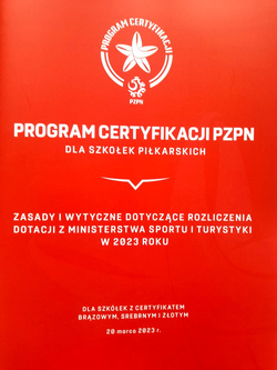 Program certyfikacji PZPN dla szkółek piłkarskich