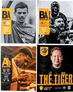 Programy Hull City z meczów Premier League i Championship 2016-2017 (4 sztuki)