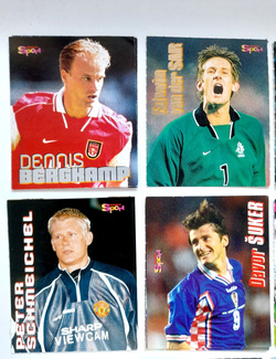Karty Słynni zagraniczni piłkarze 1998-1999 - 27 sztuk (Bravo Sport)