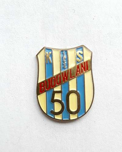 Odznaka 50 lat KS Budowlani Radymno (PRL, lakier)