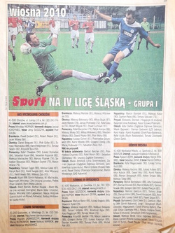 Skarb Kibica IV liga śląska Wiosna 2010 (Sport)