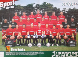 Plakat FC Admira Wacker Mödling i Rapid Wiedeń sezon 2002-2003