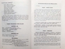 Być jak najwyżej! Informator WKS Śląsk Wrocław I liga Wiosna 1984