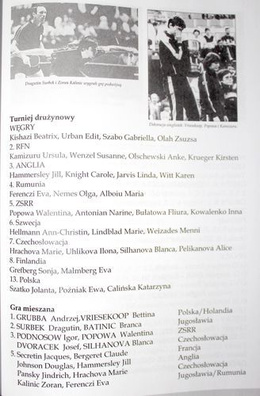 Tenis stołowy. Mistrzostwa Europy 1958-2015