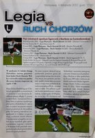 Program Legia Warszawa - Ruch Chorzów Orange Ekstraklasa (04.11.2007)