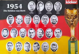 Plakat Reprezentacja Niemiec Mistrzowie Świata 1954-1974-1990-2014