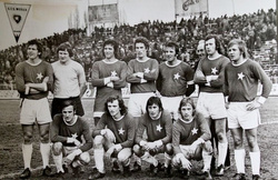 Pocztówka Wisła Kraków 1974 (piłka nożna)