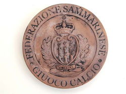 Plakieta gliniana Piłkarski Związek San Marino (produkt oficjalny)