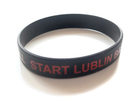 Opaska na rękę Start Lublin Basketball, czarna (produkt oficjalny)