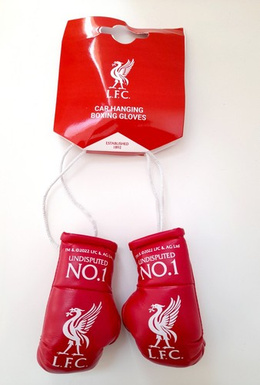 Zawieszka do auta Liverpool FC mini rękawice bokserskie (produkt oficjalny)