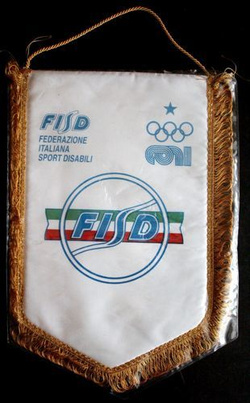 Proporczyk Włoska Federacja Sportowców Niepełnosprawnych (FISD)