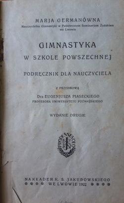 Gimnastyka w szkole powszechnej PRZEDWOJENNA (1922)