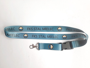 Smycz FKS Stal Mielec niebieska, dwustronna (produkt oficjalny)