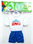 Mini koszulka zawieszka do auta. Reprezentacja Anglii UEFA Euro 2024 (produkt oficjalny)