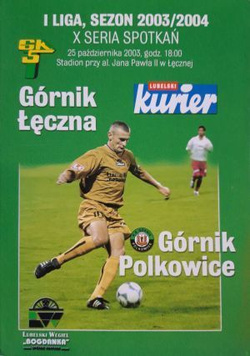 Program Górnik Łęczna - Górnik Polkowice I liga (25.10.2003)
