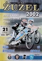 Program RKM Rybnik - TŻ Opole I liga (21.07.2002)