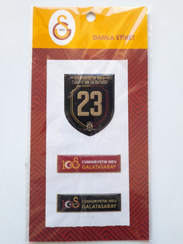 Naklejki Galatasaray Stambuł - 3 sztuki (produkt oficjalny)