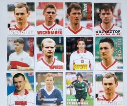 Karty Polscy piłkarze 1998-1999 - 12 sztuk (Bravo Sport)