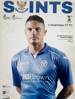 Program mecz St. Johnstone FC - Inverness CT FC, Scottish FPL (20.12.2014)