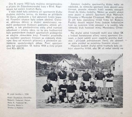 50 lat czeskiej piłki nożnej 60 lat czeskiego sportu w Brezovej nad Svitavą (Czechy)
