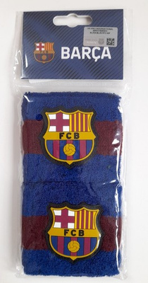 Opaska sportowa na rękę FC Barcelona - zestaw 2 sztuk (produkt oficjalny)