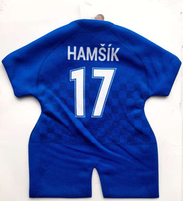 Mini koszulka Reprezentacja Słowacji w piłce nożnej do samochodu (produkt oficjalny)