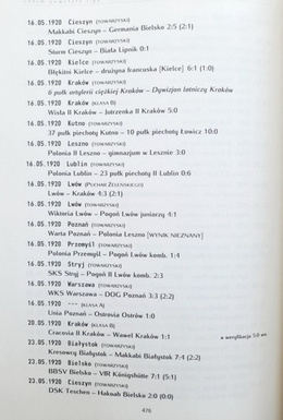 Zanim powstała liga: Tom II sezon 1920 - Almanach rozgrywek piłkarskich w Polsce w latach 1919-1926 (wydanie II)