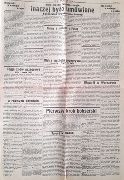  Kurjer Sportowy, Warszawa - 5 numerów (1933)