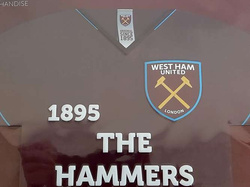 Tabliczka metalowa West Ham United Londyn koszulka (produkt oficjalny)