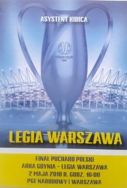 Informator Asystent Kibica Legia Warszawa. Finał Pucharu Polski 2018