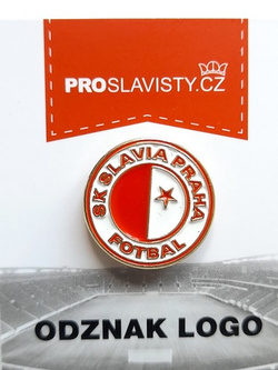 Odznaka SK Slavia Praga (lakier, produkt oficjalny) 