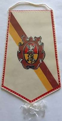 Proporczyk 50 lat Wydział Sędziowski Okręgowego Związku Piłki Nożnej Białystok 1929 1979